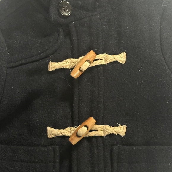 Zara Black Kids Toggle Peak Coat Jacket - Picture 3 of 4